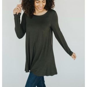 FLASH SALE: CJLA Olive Tunic Long Sleeve